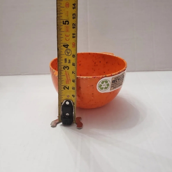 ZAK Confetti 5 piece Melamine Condiment Mixing Bowl w/ Tab Handle 4.5" Orange - Picture 6 of 6